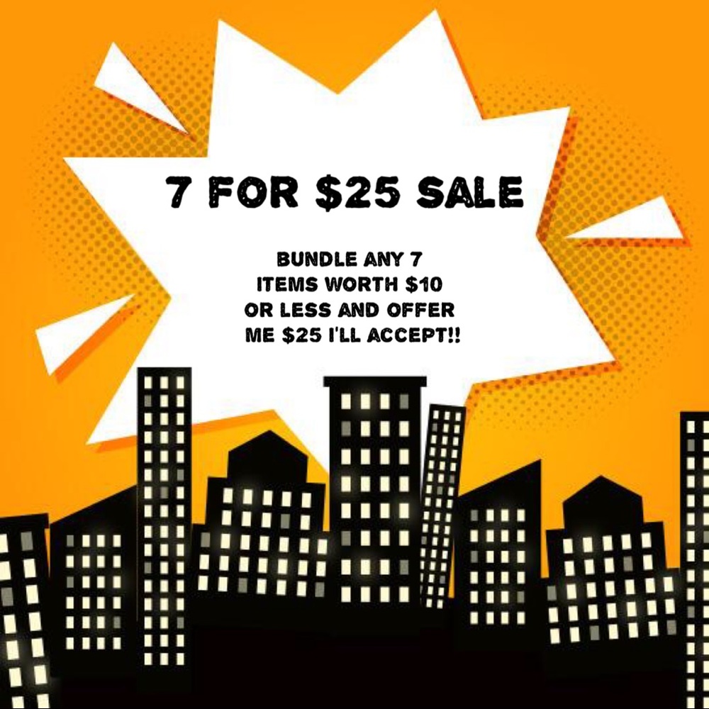 7 for $25 sale 🧡
